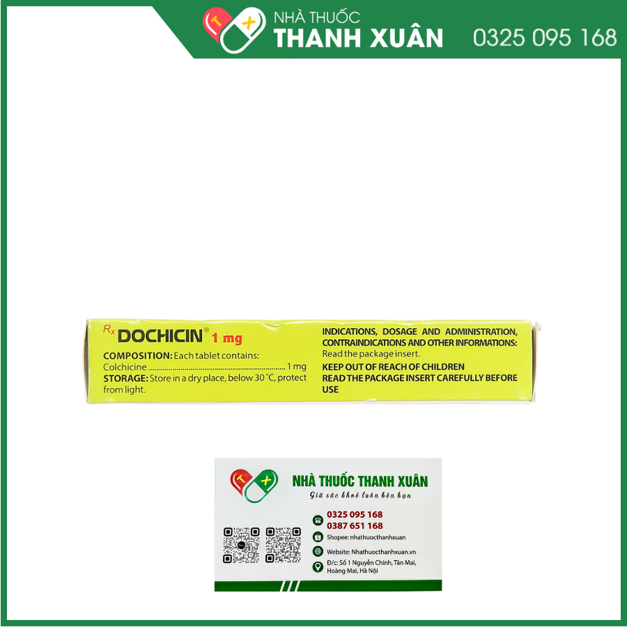 Dochicin 1mg phòng và trị gout